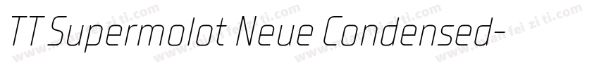 TT Supermolot Neue Condensed字体转换